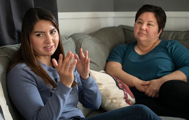 Catherine Connelly, left, and Rachel Kaludjak were the first Inuit women to be nationally certified as midwives, but have since left the profession.