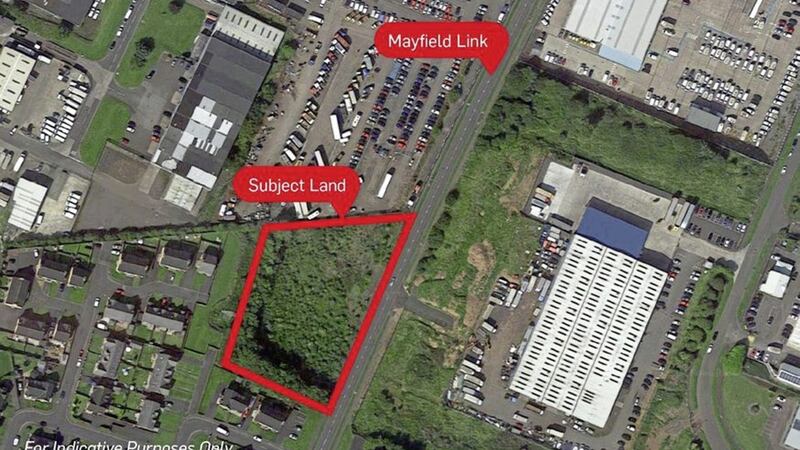 Land at Mayfield Link Road in Mallusk which has come to the market 