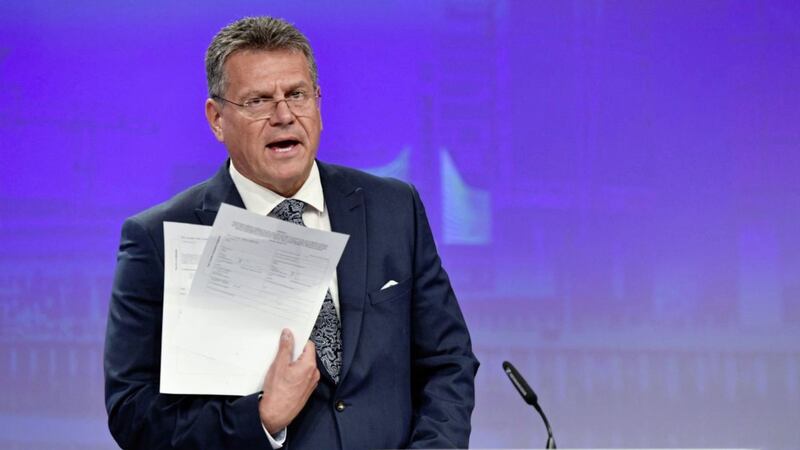 European Commission Vice-President Maros Sefcovic. Picture by AP Photo/Geert Vanden Wijngaert  