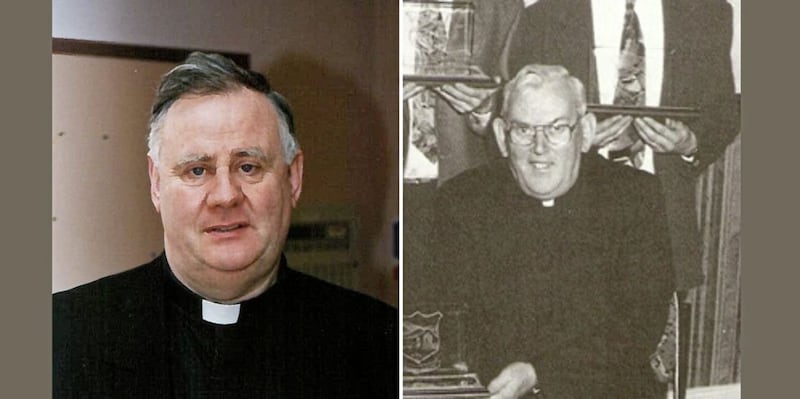 Canon Liam Stevenson, left, and Fr Malachy Finegan 