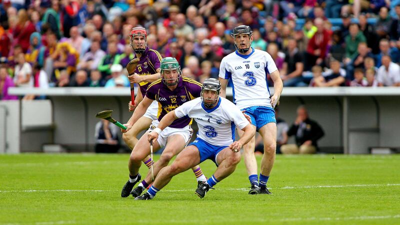 Waterford's Noel Connors gets away from Wexford's Harry Kehoe during Sunday's All-Ireland SHC quarter-final at Semple Stadium.&nbsp;Picture by Seamus Loughran&nbsp;