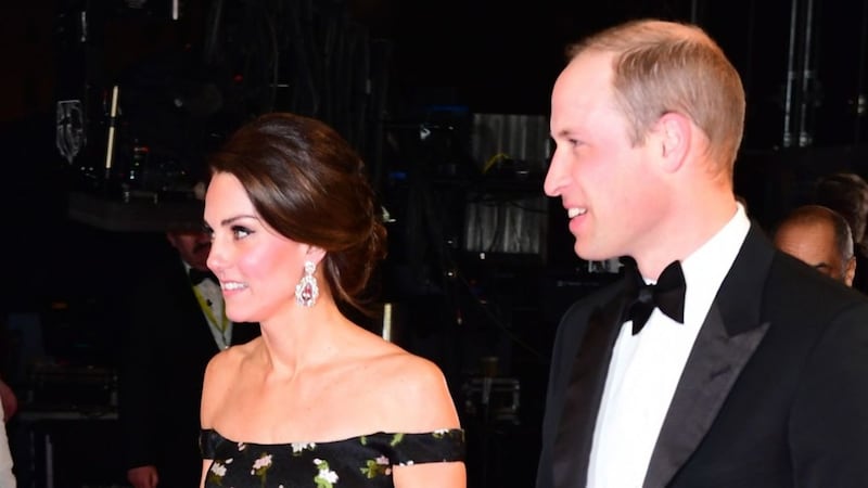 Kate and William add royal glamour to glittering Bafta night