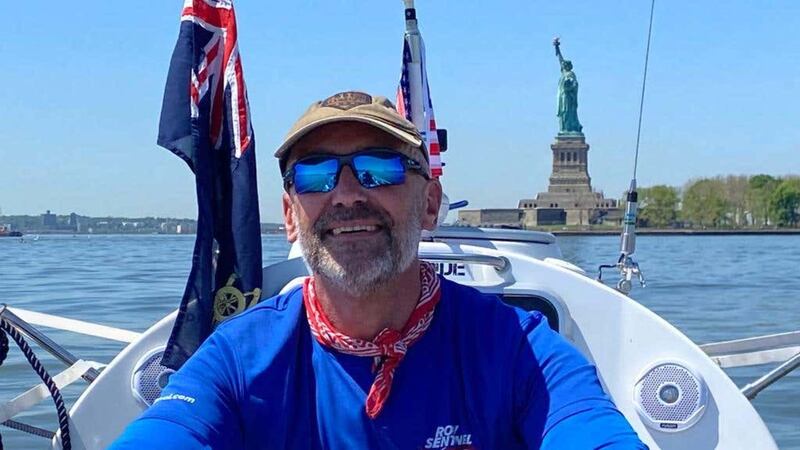 Ian Rivers rowed 3,100 miles to the Isles of Scilly unsupported by relying on the stars for navigation to raise money for charity