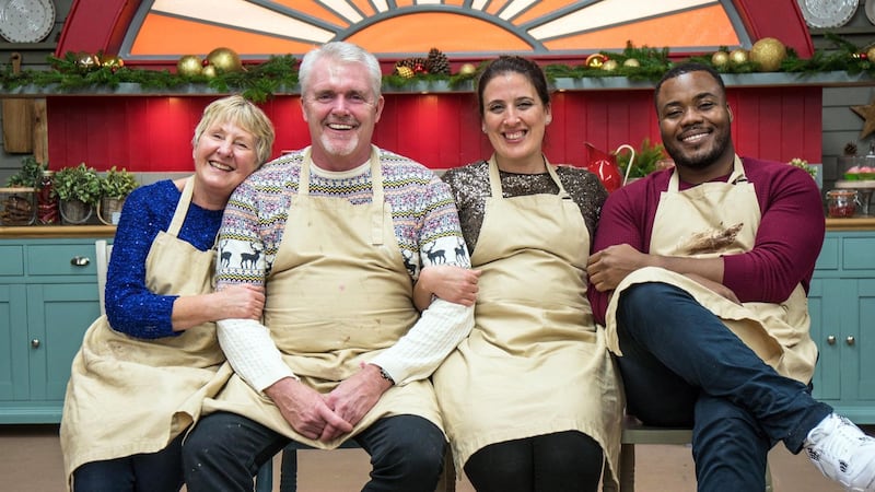 The four former Bake Off stars gave it their all in the tent for the Christmas special.