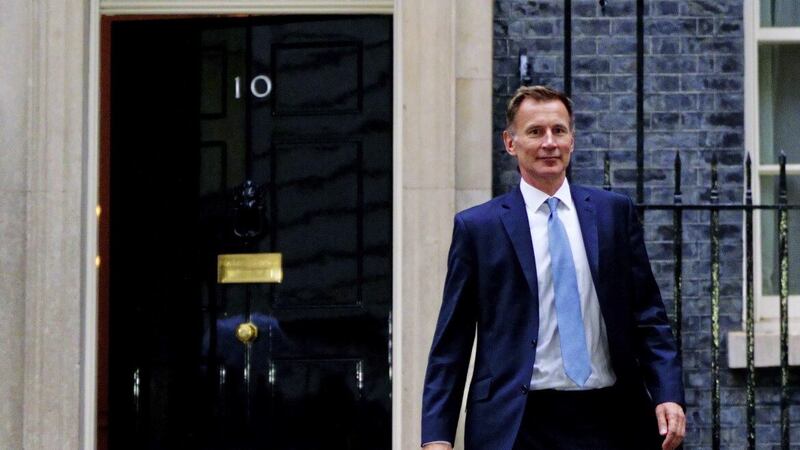 Jeremy Hunt leaves 10 Downing Street after being appointed Chancellor of the Exchequer following the resignation of Kwasi Kwarteng. Picture by Victoria Jones/PA Wire 
