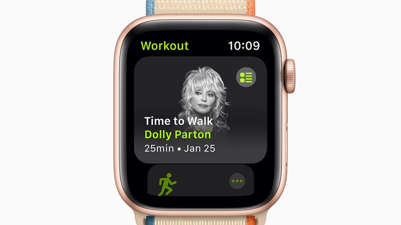 The Time to Walk tool features stories from the likes of Dolly Parton, designed to inspire listeners to take a walk.