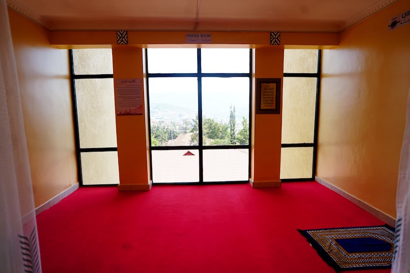 A prayer room at the Hope Hostel in Kigali, Rwanda