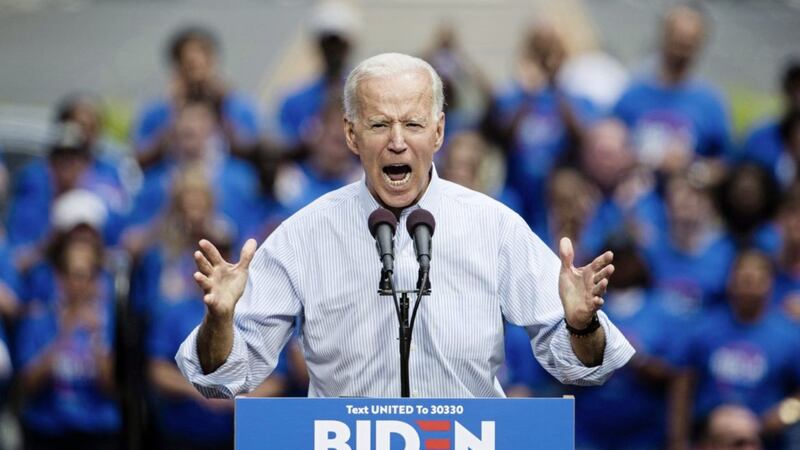 US Democratic presidential candidate, former vice-president Joe Biden 
