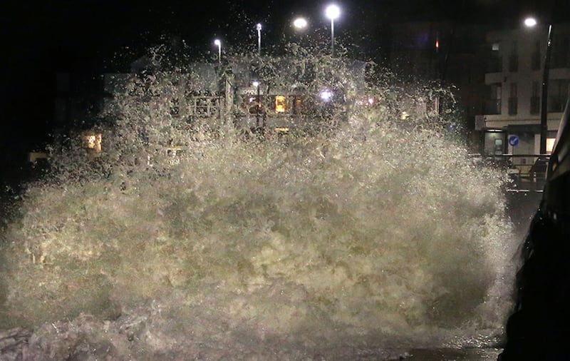 Flooding at Portstewart Strand, Co Derry. Picture by Margaret McLaughlin&nbsp;
