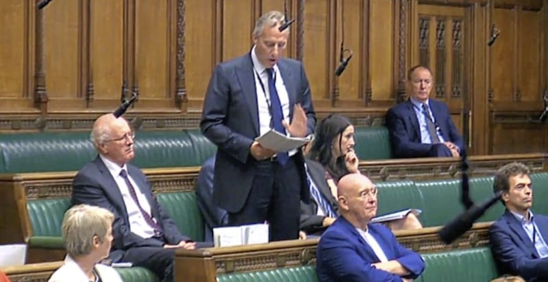 Just four DUP members, Jim Shannon, Paul Girvan, Sammy Wilson and Emma Little-Pengelly, joined Ian Paisley on the green benches 
