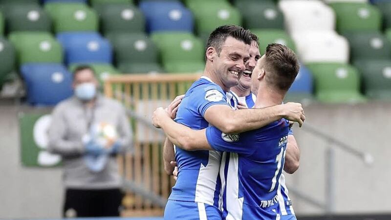 Eoin Bradley scored for his club Coleraine on Monday 