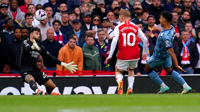 Ollie Watkins scored Aston Villa’s second of the game