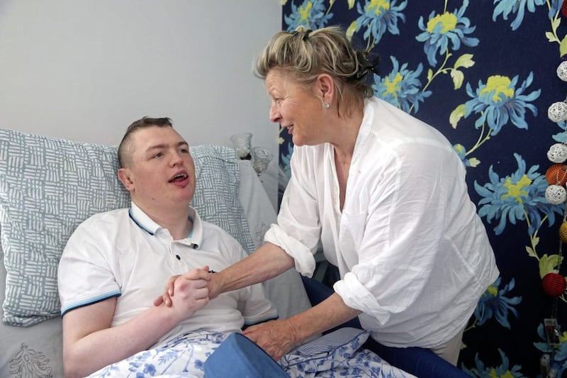 Jean Kelly with her son Deaglan. Picture by Mal McCann