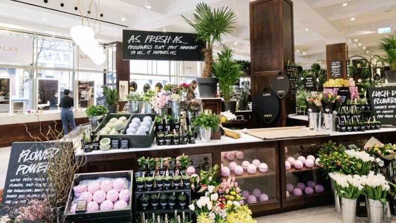 Interior of the new Lush store in Liverpool, which has been fitted out by Portview in Belfast 