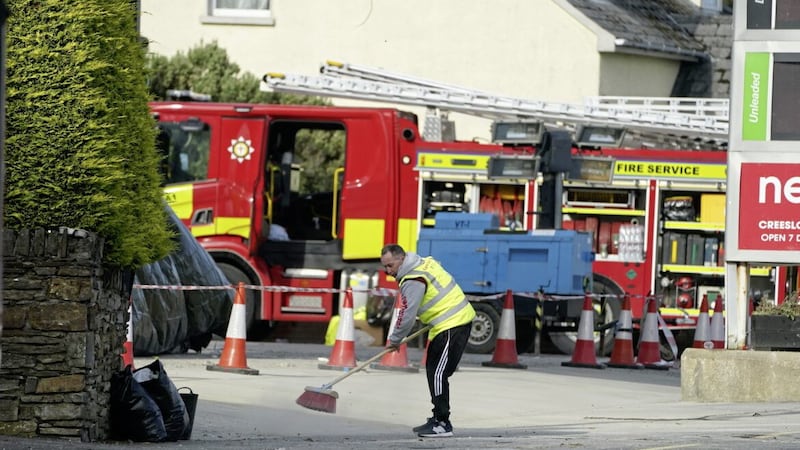Northern Ireland&#39;s emergency services have been thanked for the help and support they provided at the scene of the Creeslough tragedy. Picture by Brian Lawless/PA Wire 