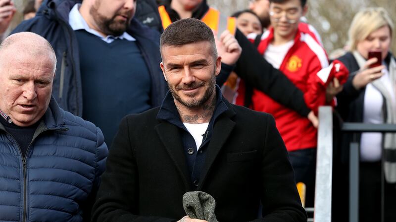 Beckham was in the stands for the first time after becoming a co-owner of the club.
