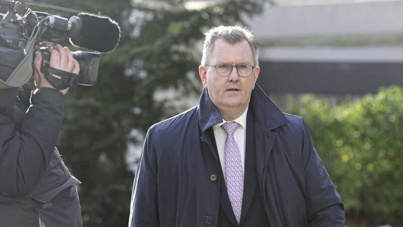 DUP leader Sir Jeffrey Donaldson. Picture: Hugh Russell 