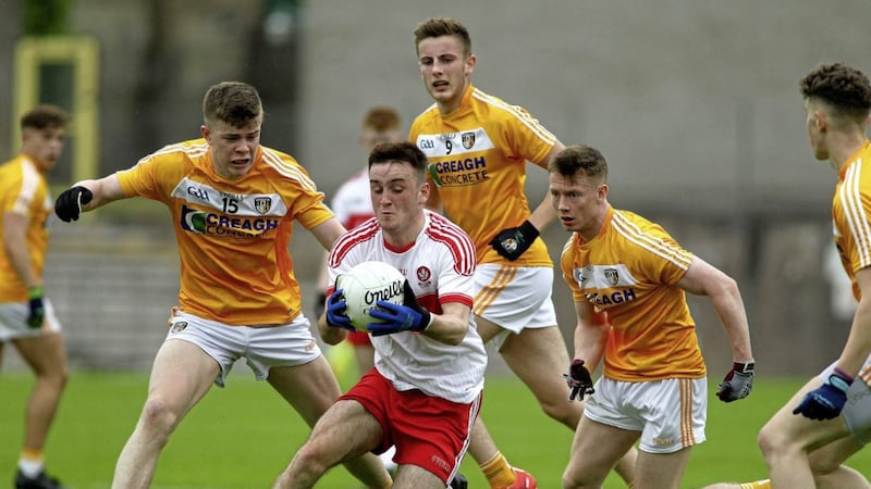 ATTACKING TALENT: Paddy Quigg is one of a number of Derry forwards who have caught the eye on the way to the Ulster final with Cavan Picture Seamus Loughran 