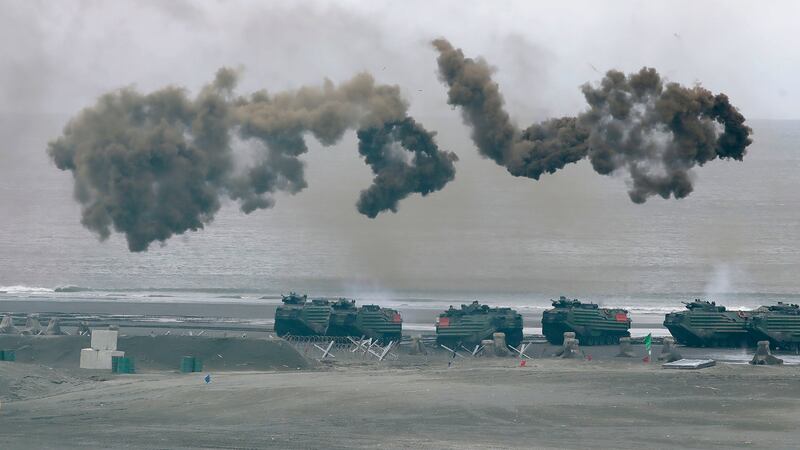 Taiwan’s military holds exercises (Chiang Ying-ying/AP)