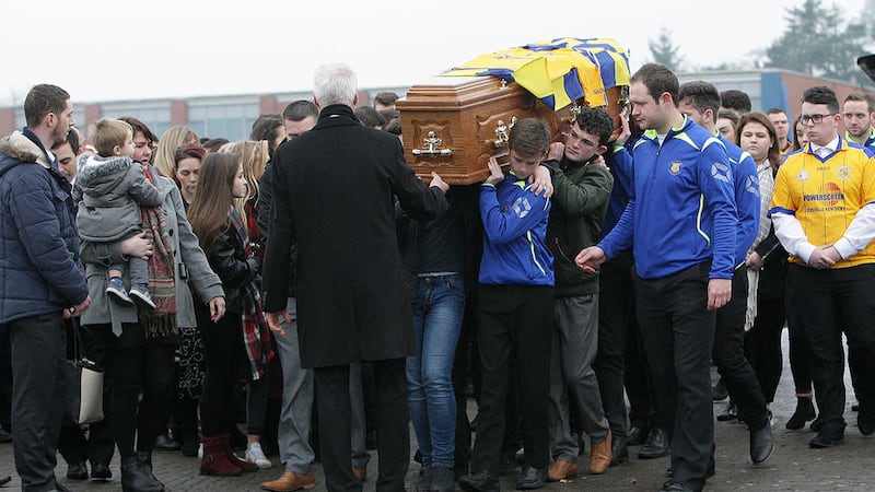 The funeral for Daryl Comac (16) took place at St Patrick&rsquo;s Church in Dungannon&nbsp;