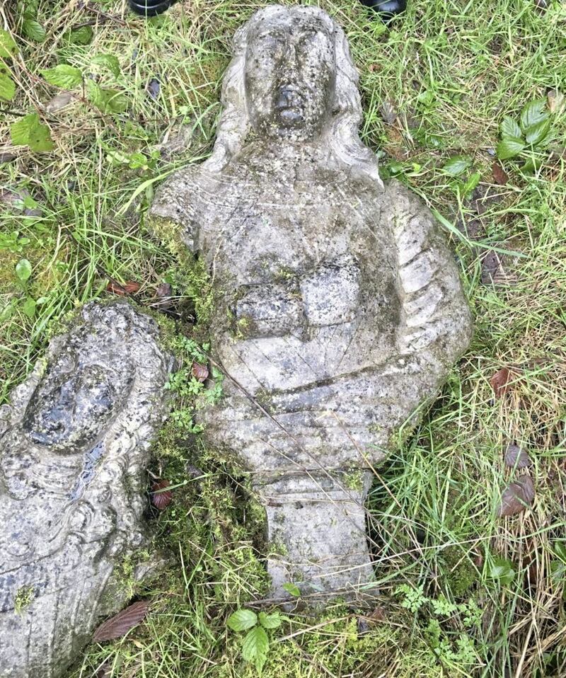 The statues were found by a member of the public 