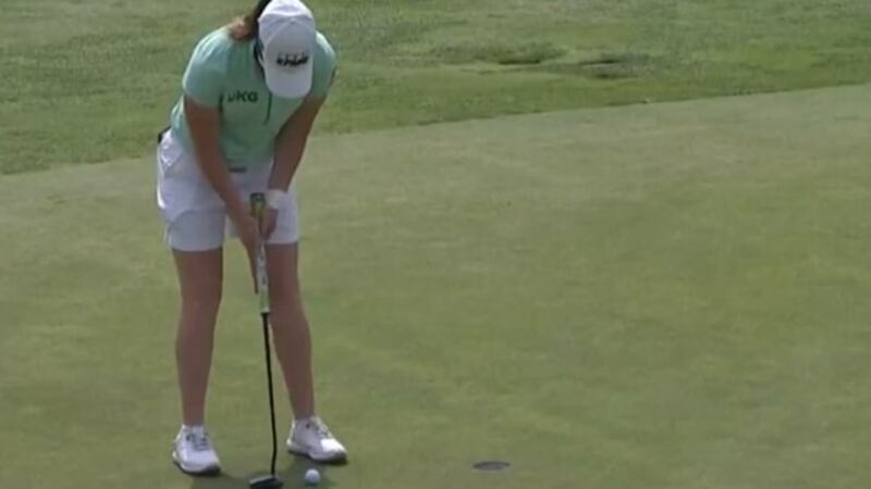 Ireland’s Leona Maguire carded a brilliant final round of 64. Screengrab from LPGA