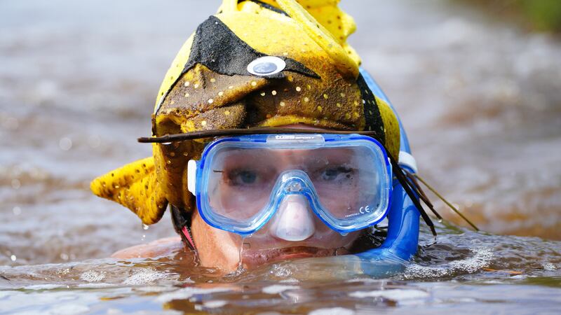 The race precedes the annual World Bog Snorkelling Championships on Sunday.