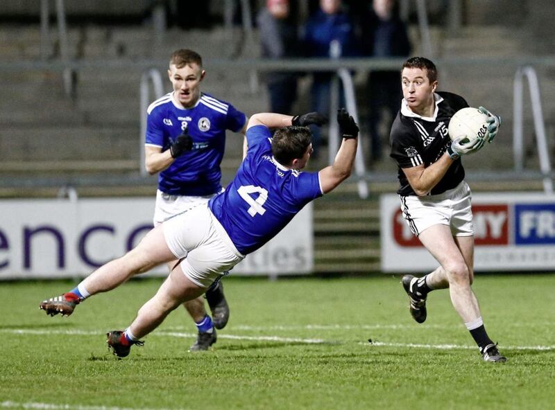 Tommy Freeman was at his imperious best as Magheracloone got the better of Tyrone champions Galbally in the Ulster intermediate final. Picture by Philip Walsh 