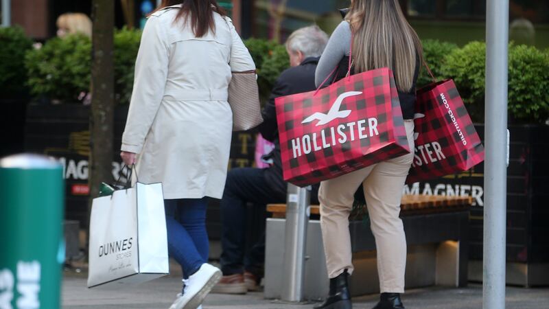 Shoppers on Black Friday in Belfast. Retail was the only sector in Ulster Bank's PMI to report in increase in activity during November. Picture by Mal McCann.