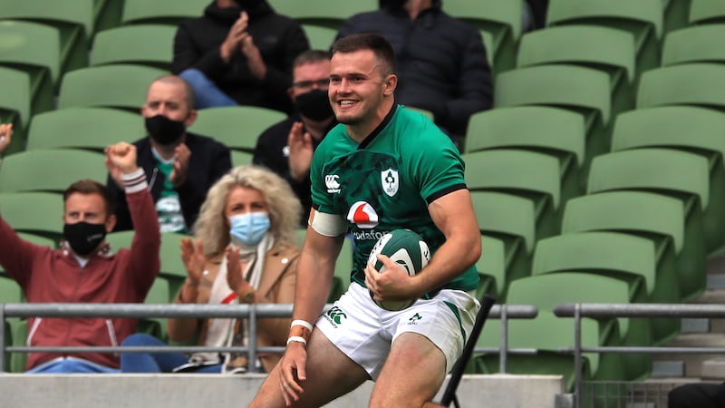 Jacob Stockdale is determined to show good form with Ulster to close out the season and secure a place in Ireland’s World Cup squad. Picture by PA