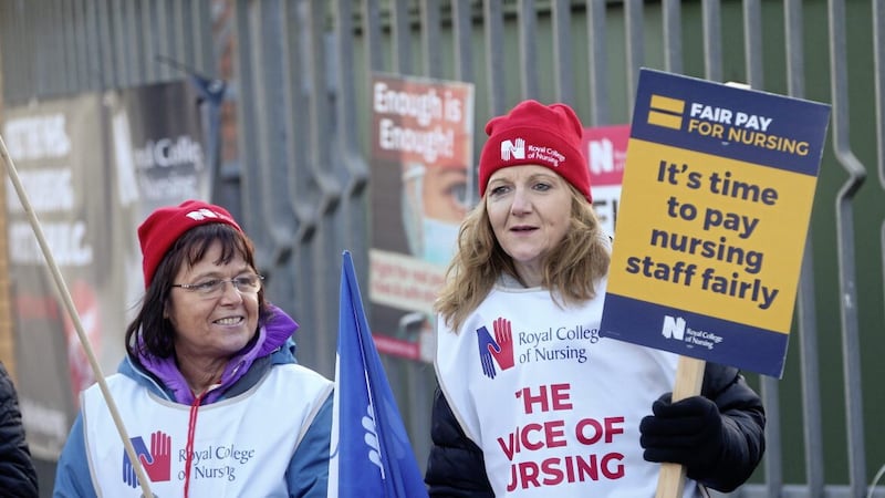 Nurses have warned of further strike action if wages fall behind their counterparts in Britain 