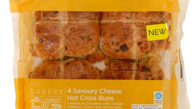 We don't mean to cause any alarm but M&S is selling savoury hot cross buns