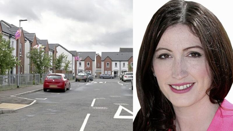 Emma Little-Pengelly has not commented over the appearance of UVF flags at Cantrell Close&nbsp;