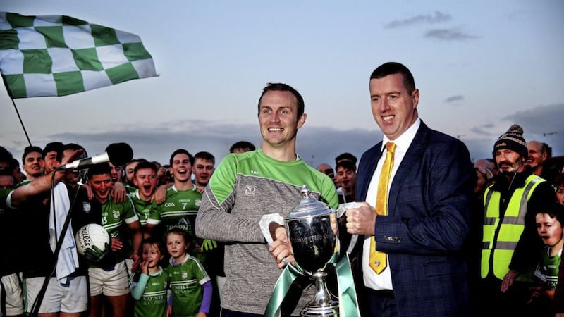 Ciaran McCavana (right) hopes to see Gaelic Games back sooner rather than later 