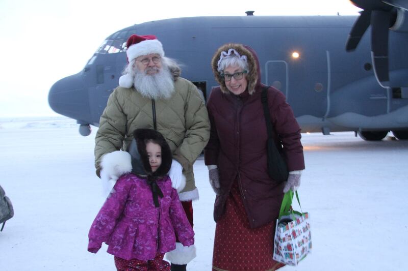 Santa arrives in Alaska