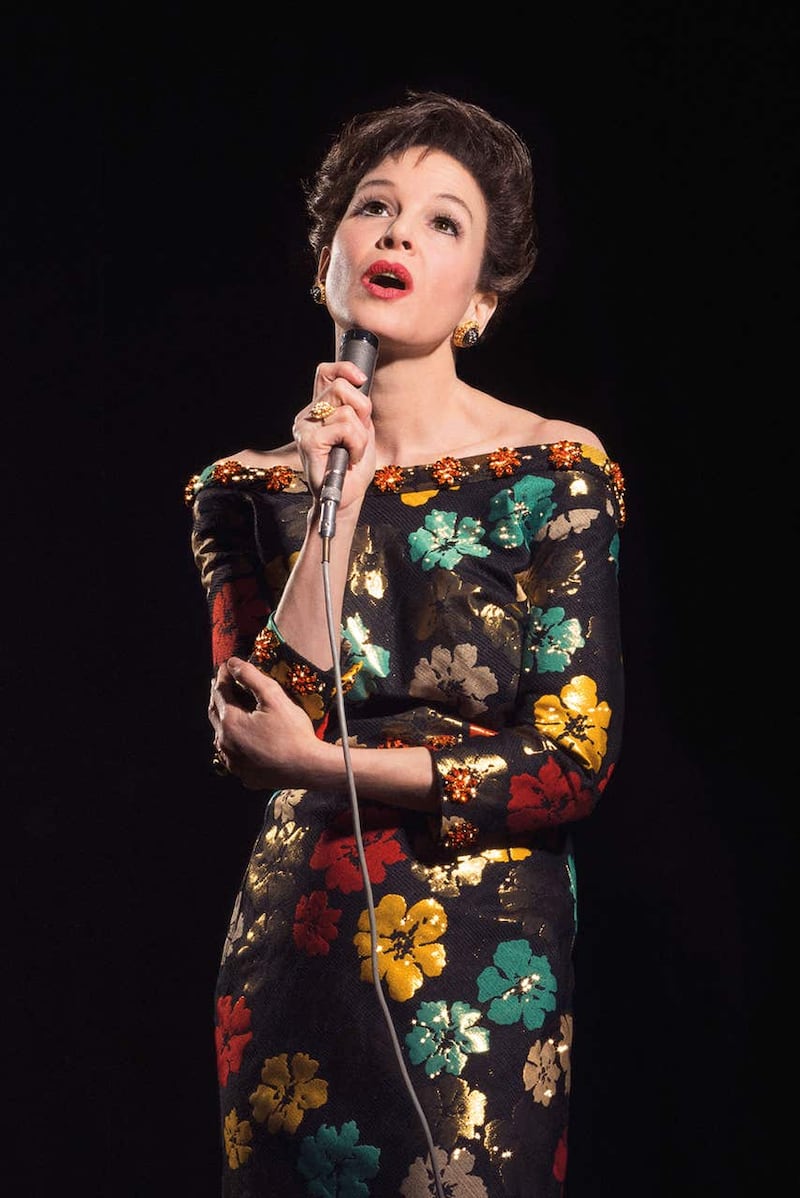 Renee Zellweger in character as Judy Garland in a new biopic