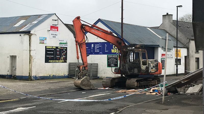 Thieves have used a stolen digger to rip a cash machine from a rural shop in Co Antrim. Picture by Mal McCann&nbsp;