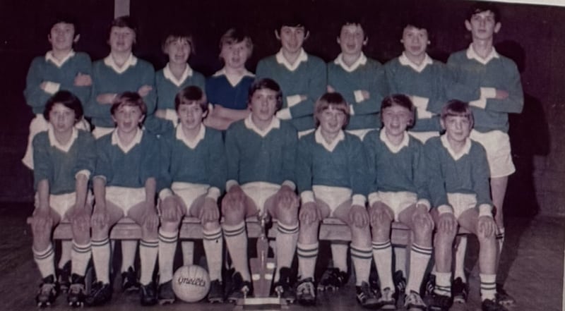 The Newbridge U14 championship winning team from 1976.