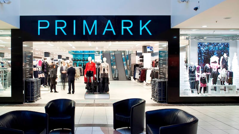 Entrance to Primark's Buttercrane store, including lettering above the door.