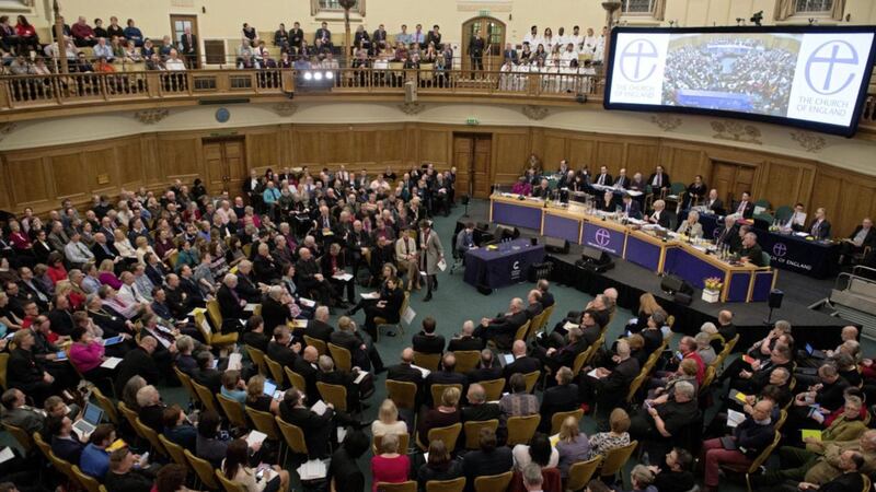 The General Synod at Church House in London. Picture by Stefan Rousseau/PA Wire 