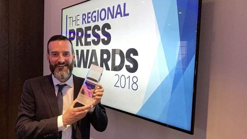 Mal McCann was won the social media journalist of the year accolade 