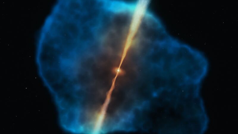 The wave was created when two black holes, 17 billion light years away, collided.