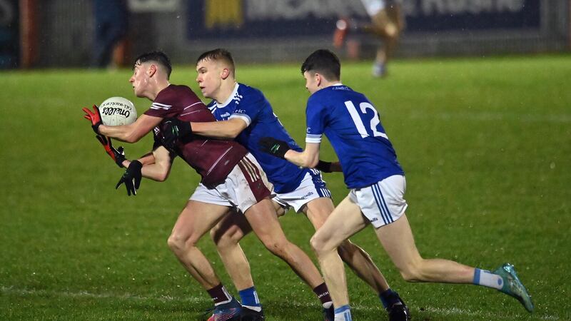 Omagh CBS were given a stern test by St Colman's, Newry in the Danske Bank MacRory Cup quarter-final, but joint-manager Pat McNabb believes that coming through that game and a close semi-final with Patrician, Carrickmacross helped in subsequent games Picture by Oliver McVeigh