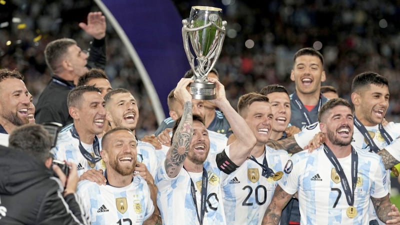 Lionel Messi has become used to lifting trophies with Argentina over the last couple of years, winning the Copa America and La Finalissimo, and he could get his hands on the World Cup as well come December 18 Picture by PA 