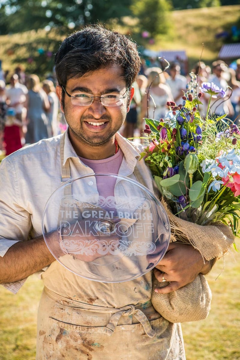 Rahul, the winner of The Great British Bake Off 2018 