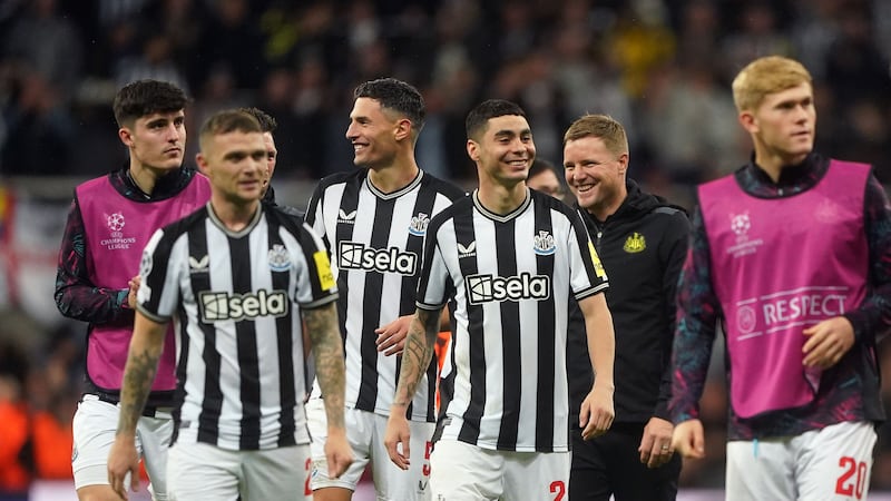 Newcastle won rave reviews for their 4-1 Champions League victory over Paris St Germain (Owen Humphreys/PA)