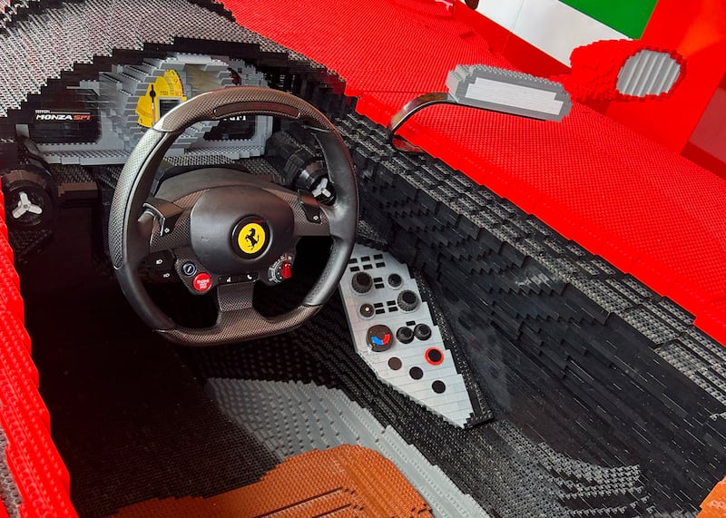 The Ferrari Build and Ride attraction.