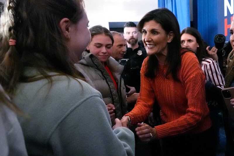 Nikki Haley has dedicated significant time and financial resources to New Hampshire (Charles Krupa/AP)