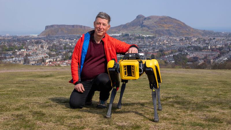 The four-legged machine based at the National Robotarium is believed to be the first of its kind in Scotland.