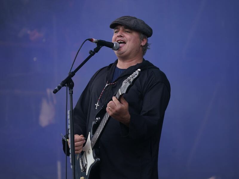 Pete Doherty of the Libertines on the Other Stage during the Glastonbury Festival at Worthy Farm in Somerset in 2022